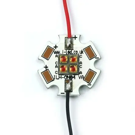 Produktfoto 1 von Intelligent LED Solutions LED-Array OSLON4 PowerStar Rot, 4-LEDs, Ø 20 mm Außen-ø 328 lm-Typ