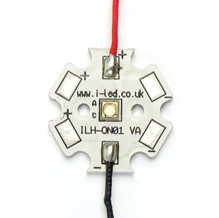 Produktfoto 1 von Intelligent LED Solutions LED-Array OSLON1 PowerStar Grün, 1-LEDs, Ø 20 mm Außen-ø 112 lm-Typ 2 mm
