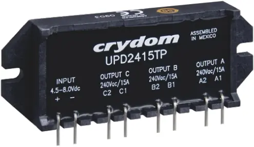 Produktfoto 1 von Sensata Crydom THT Halbleiterrelais Instant 280 V rms / 15 A rms