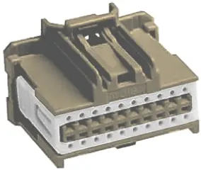 Produktfoto 1 von Molex Stac64  Automotive, Kfz-Steckverbinder, Leiterplattensteckverbinder, Buchse, 20-polig, Braun / 2-reihig, 10A