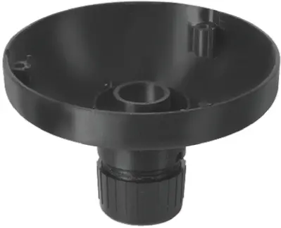 Produktfoto 1 von Werma 883 Adapter Schwarz, für 280 Signalleuchten, Rohradapter, Glühlampe
