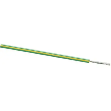 Produktfoto 1 von Lapp Einzeladerleitung 0,52 mm², 22 AWG 100m Grün/Gelb PVC isoliert Ø 2.5mm UL1015