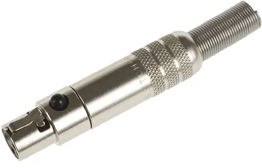Produktfoto 1 von Switchcraft Gerade 3-polig Kabel Buchse Silber Natur Miniatur-Steckverbinder, 125 V