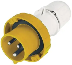 Produktfoto 1 von Scame Optima Leistungssteckverbinder Gelb 2P+PE, 110V, Kabel Gerade IP66, IP67 16A