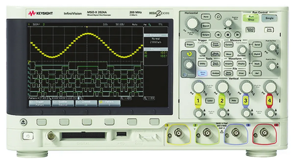 Produktfoto 1 von Keysight InfiniiVision 2000 X MSOX2012A Mixed-Signal Tisch Oszilloskop 2-Kanal Analog / 8 Digital 100MHz USB