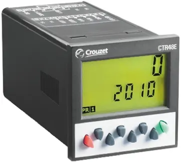 Produktfoto 1 von Crouzet CTR48E LCD Abwärts, Aufwärts Zähler Manuell, Signal 6-stellig 30 Vdc -999999 → 999999