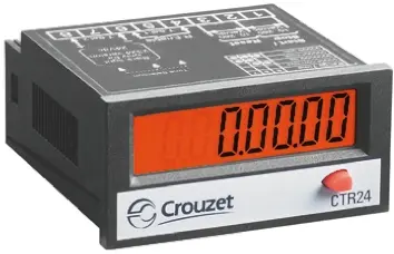 Produktfoto 1 von Crouzet CTR24 LCD Zähler Manuell, Signal 8-stellig Impulse 30 V dc, 260 V ac -9999999 → 99999999