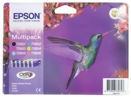 Produktfoto 1 von Epson T0807 Tintenpatrone für PX800FW, PX710W, R360, PX830FWD, R285, PX660, PX700W, PX730WD, RX560, R265, PX820FWD,