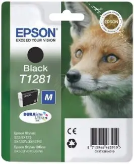 Produktfoto 1 von Epson T1281 Tintenpatrone für BX305F, SX235W, BX305FW+, S22, SX125, SX130, SX420W, BX305FW, SX435W, SX445W, SX425W