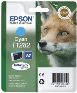 Produktfoto 1 von Epson T1282 Tintenpatrone für BX305FW+, S22, SX125, SX420W, SX130, SX445W, BX305F, SX425W, SX235W, BX305FW, SX435W Zyan