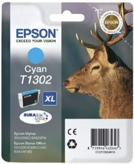 Produktfoto 1 von Epson T1302 Tintenpatrone für B42WD, BX525WD, SX620FW, WF-7525, BX630FW, BX625FWD, BX925FWD, SX535WD, WF-7015, SX525WD,