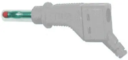 Staubli 4 mm Stecker Grau Bananenstecker, Kontakt Nickel, 600V 32A, Schraubanschluss