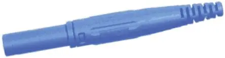 Produktfoto 1 von Staubli 4 mm Buchse Blau Buchse für Laborstecker, Kontakt Nickel, 1000V 32A, Schraubanschluss