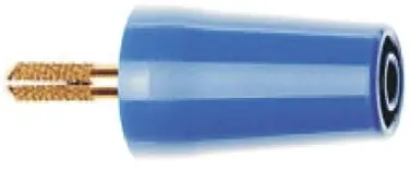 Produktfoto 1 von Staubli Prüfsteckverbinder-Adapter Blau Messing Gold 1kV