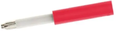Produktfoto 1 von Staubli Prüfsteckverbinder-Adapter Rot Messing versilbert 30 V ac, 60V dc