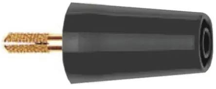 Produktfoto 1 von Staubli Prüfsteckverbinder-Adapter Schwarz Messing Gold 1kV