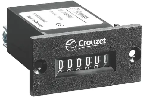 Produktfoto 1 von Crouzet CIM24 Mechanisch Zähler Keine Rückstellung 6-stellig Impulse 110 Vdc 999999