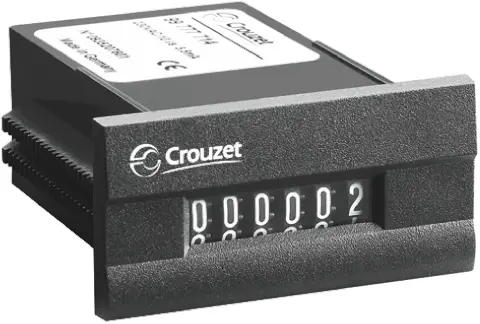 Produktfoto 1 von Crouzet CIM24 Mechanisch Zähler Keine Rückstellung 6-stellig Impulse 24 Vdc 999999