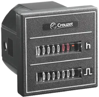 Produktfoto 1 von Crouzet CMM48 Mechanisch Addier Zähler 8-stellig Stunden 30 Vdc 999999,99