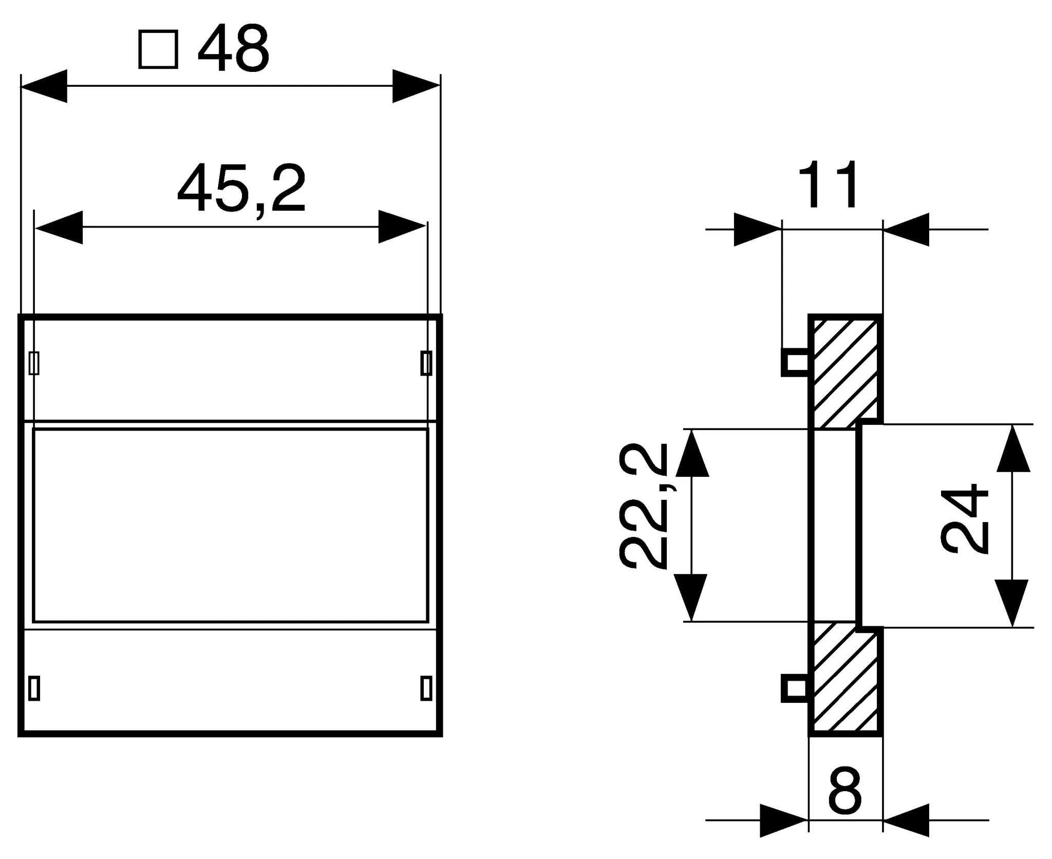 Produktfoto 1 von Crouzet Adapter für  Elektromechanischer Stundenzähler