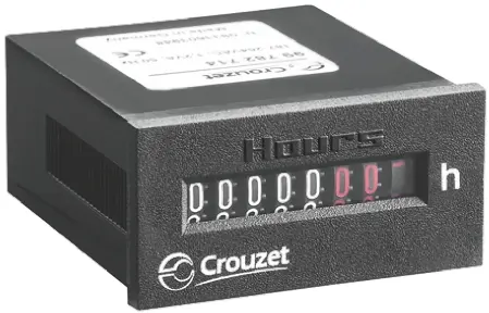 Produktfoto 1 von Crouzet CHM24 Mechanisch Addier Zähler Keine Rückstellung 8-stellig Stunden 30 Vdc 999999,99