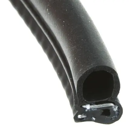 Produktfoto 1 von RS PRO Türdichtung, Kantenschutz, Ethylen-Propylen-Dien-Monomer, Schwarz, B. 16 mm, H. 25 mm, L. 20 m