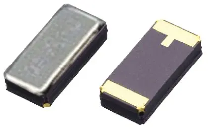 Produktfoto 1 von Euroquartz 32.768 kHz Quarz, Oberfläche, ±20 ppm, 12.5 pF, B. 1.9mm, H. 0.8 mm, L. 4.8 mm, SMD, 2-Pin