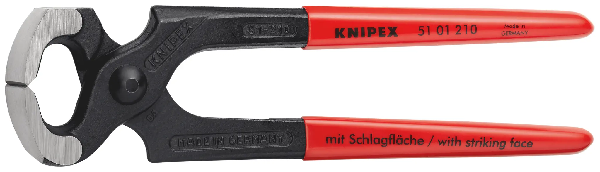 Produktfoto 1 von Knipex Hammerzange 210 mm, Schneidleistung 2.2 mm Griff Polyvinylchlorid Hammerzange