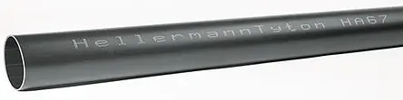 Produktfoto 1 von HellermannTyton HA67 Wärmeschrumpfschlauch, Polyolefin Schwarz, Ø 119.4 mm Schrumpfrate 6:1, Länge 1.2m