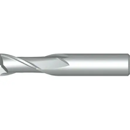 Produktfoto 1 von Dormer glatt Carbid Langlochfräser, Schneider-Ø 7 mm, Schaft-Ø 8mm, GL 63 mm, 2-schneidig