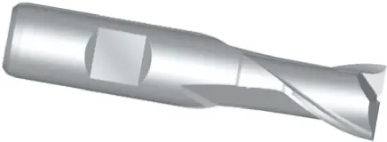 Produktfoto 1 von Dormer glatt Kobalt-HSS Langlochfräser, Schneider-Ø 2.5 mm, Schaft-Ø 6mm, GL 49 mm, 2-schneidig