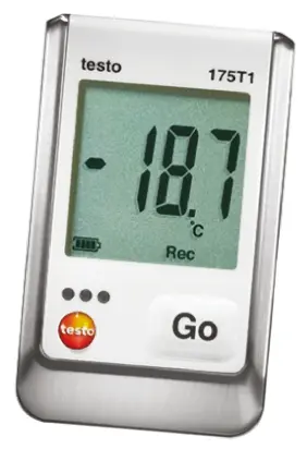 Produktfoto 1 von Testo 2-Kanal Temperatur Datenlogger, -35°C → +70°C, Sensor PT100, ISO-kalibriert