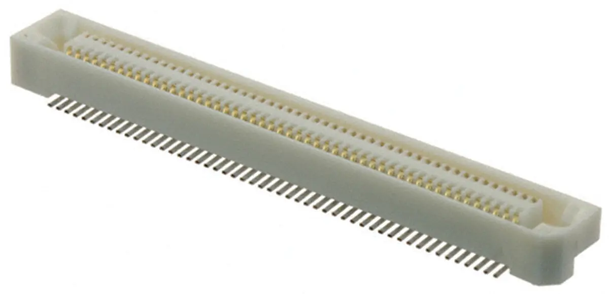 Produktfoto 1 von Hirose FX6 Leiterplattenbuchse Gerade Oberfläche 100-polig / 2-reihig, Raster 0.8 mm Lot