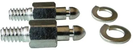 Produktfoto 1 von Provertha 104 Stift-Umbausatz für Sub-D Steckverbinder, 2 Kontakte, Stecker, Schwarz