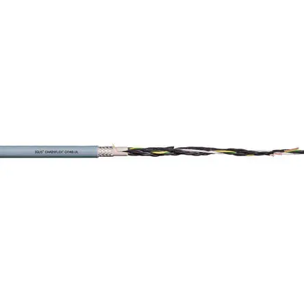 Produktfoto 1 von Igus Chainflex CF140.UL Steuerkabel, 12-adrig 1 mm² 17 AWG Grau Geschirmt, 25 m, Thermoplastisches Elastomer