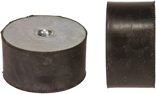 Produktfoto 1 von FIBET Gummi Vibrationsdämpfer, Innengewinde-Puffer M12, Ø 75mm x 40mm