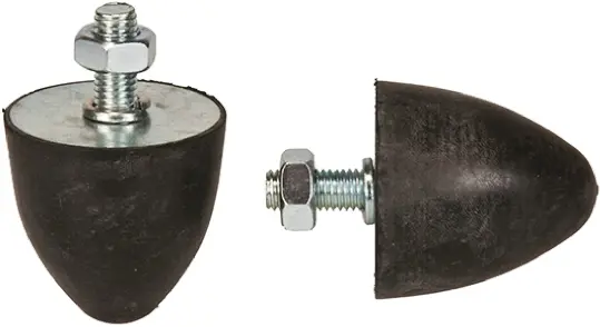 Produktfoto 1 von FIBET Gummi Vibrationsdämpfer, Anschlagpuffer M10 x 75mm