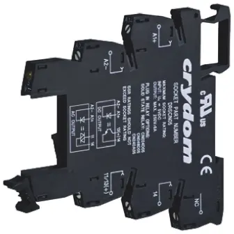 Produktfoto 1 von Sensata Crydom Relaissockel zur Verwendung mit Serie CN, DIN-Schienen, 24V dc
