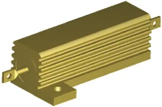 TE Connectivity HSA50 Wickel Lastwiderstand 2.2Ω ±5% / 50W, Alu Gehäuse Lötanschluss