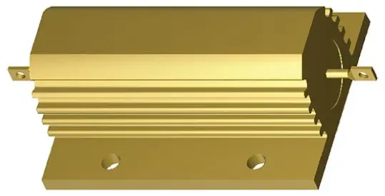 Produktfoto 1 von TE Connectivity HSC100 Wickel Lastwiderstand 68Ω ±5% / 100W, Alu Gehäuse Lötanschluss