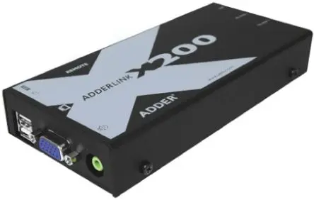 Produktfoto 1 von Adder KVM-Extender USB Empfänger VGA 300 m 1 Anschlüsse 1 1 Displays Catx