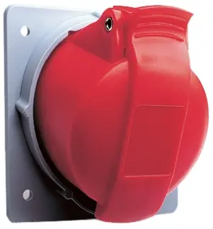 Produktfoto 1 von Amphenol Industrial Easy & Safe Leistungssteckverbinder Rot, 415V / 32A, Panel IP44