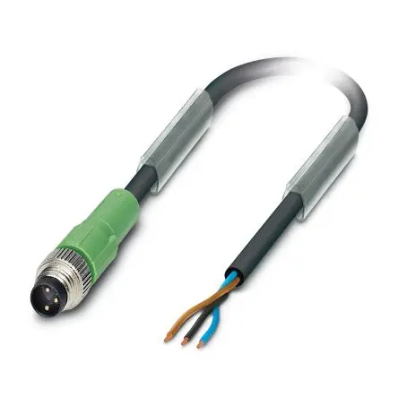 Produktfoto 1 von Phoenix Contact, 3-polig Sensor-Betätigungselementkabel, M8 Stecker 3 / Freies Kabelende, Länge 10 m