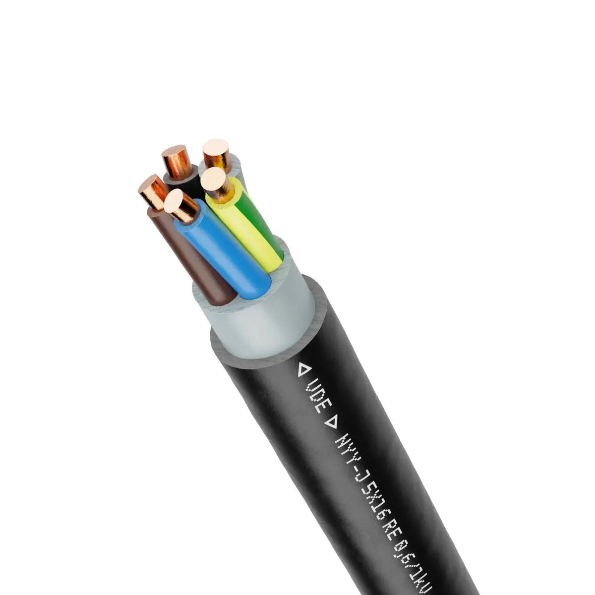 Produktfoto 1 von Lapp NYY-J Netzkabel, 5-adrig Schwarz, 50 m, Polyvinylchlorid 50 °C