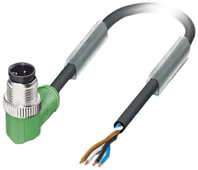 Produktfoto 1 von Phoenix Contact SAC, 4-polig Sensor-Betätigungselementkabel, Rechtwinklig Stecker / Nicht abgeschlossen, Länge 5 m