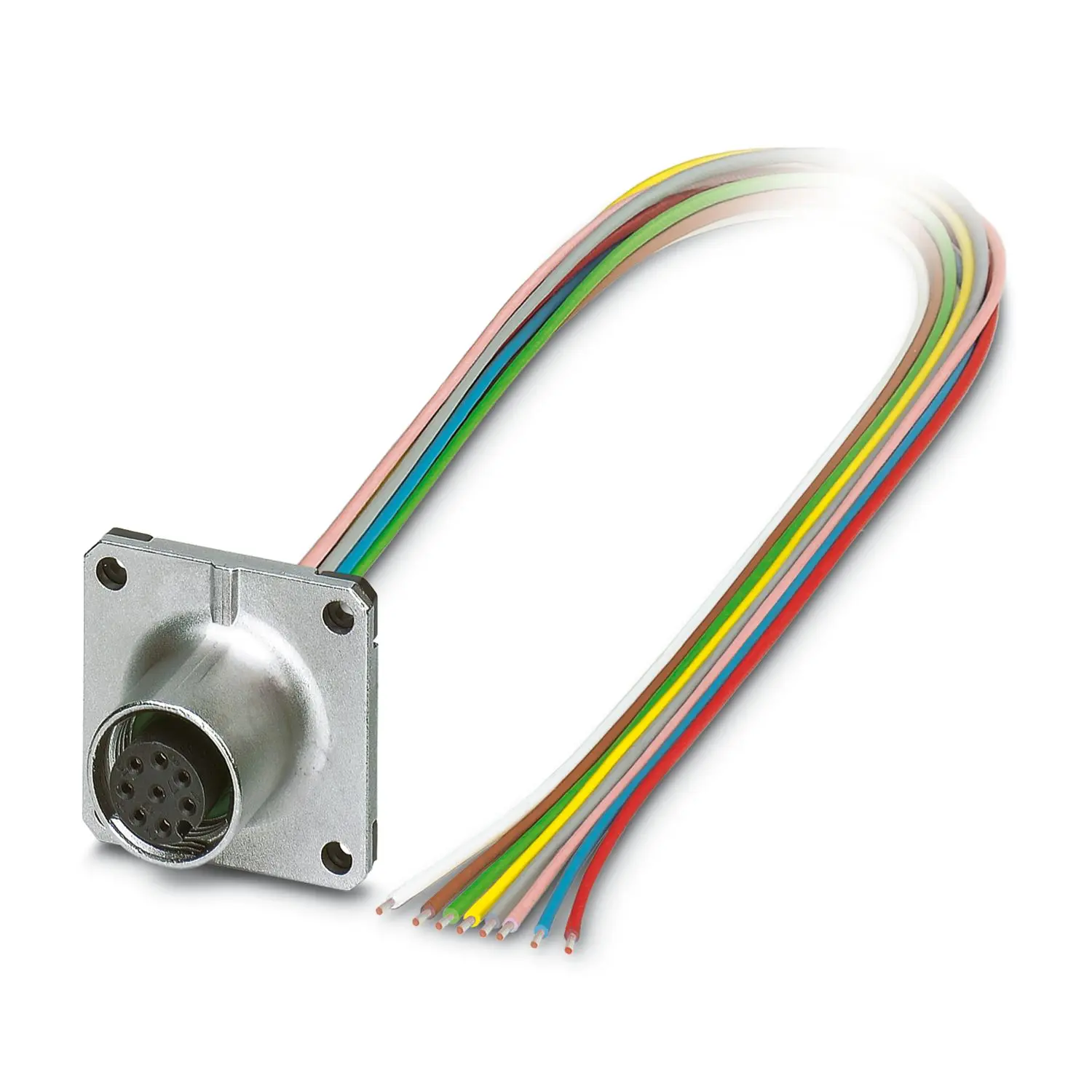 Produktfoto 1 von Phoenix Contact SACC-SQ, 8-polig Sensor-Betätigungselementkabel, M12 Buchse, Länge 500 mm