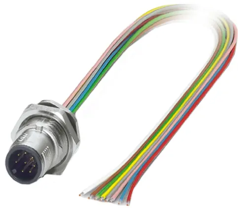 Produktfoto 1 von Phoenix Contact, 12-polig Sensor-Betätigungselementkabel, M12 Stecker 12 / Nicht abgeschlossen, Länge 0.5 m