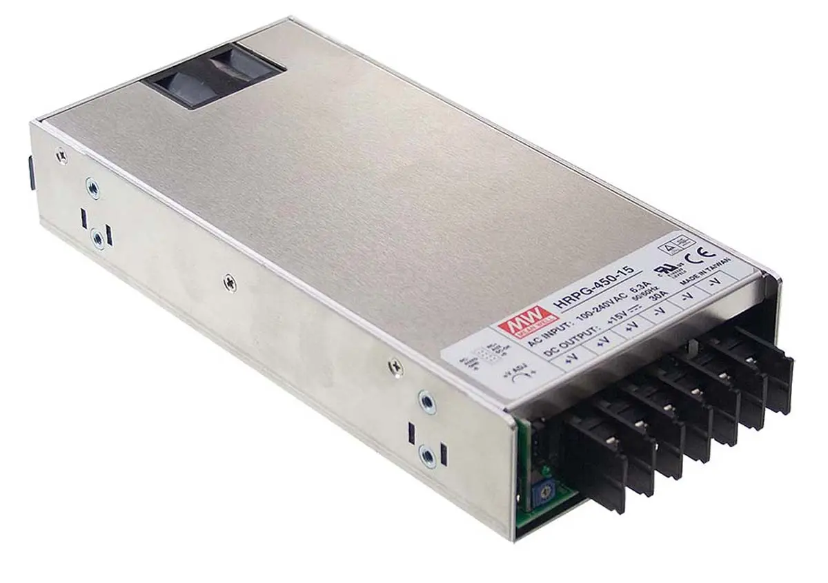 Produktfoto 1 von MEAN WELL HRPG-450 Schaltnetzteil 1 7.5V dc 450 W, Fahrgestell 370 V dc, 264V ac