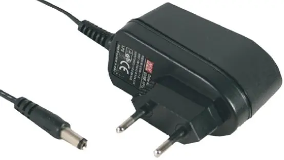 Produktfoto 1 von MEAN WELL Steckernetzteil AC/DC-Adapter 6W, 100V ac, 18V dc / 330mA, EU-Netzstecker