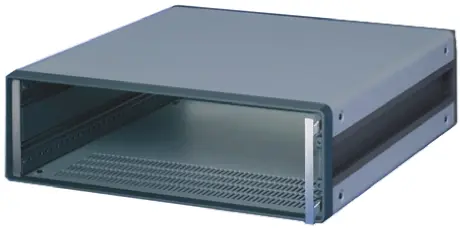Produktfoto 1 von nVent SCHROFF CompacPRO Füllwinkel für Tischgehäuse Compac PRO, Aluminium, M4 x 8 mm, 2 Per Pack Stück